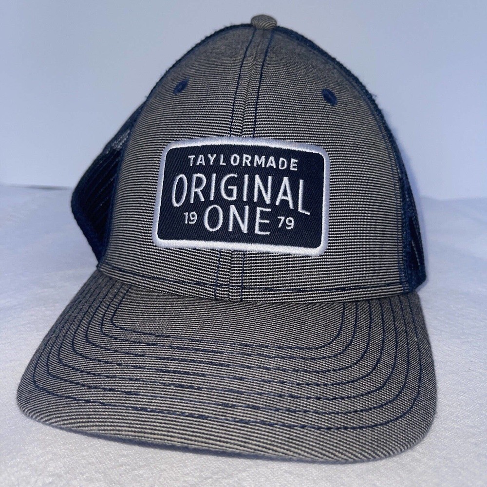 TAYLOR MADE GOLF ADULT UNISEX SNAPBACK ADJUSTABLE HAT: GREY (ORIGINAL ONE 1979) - Picture 1 of 11